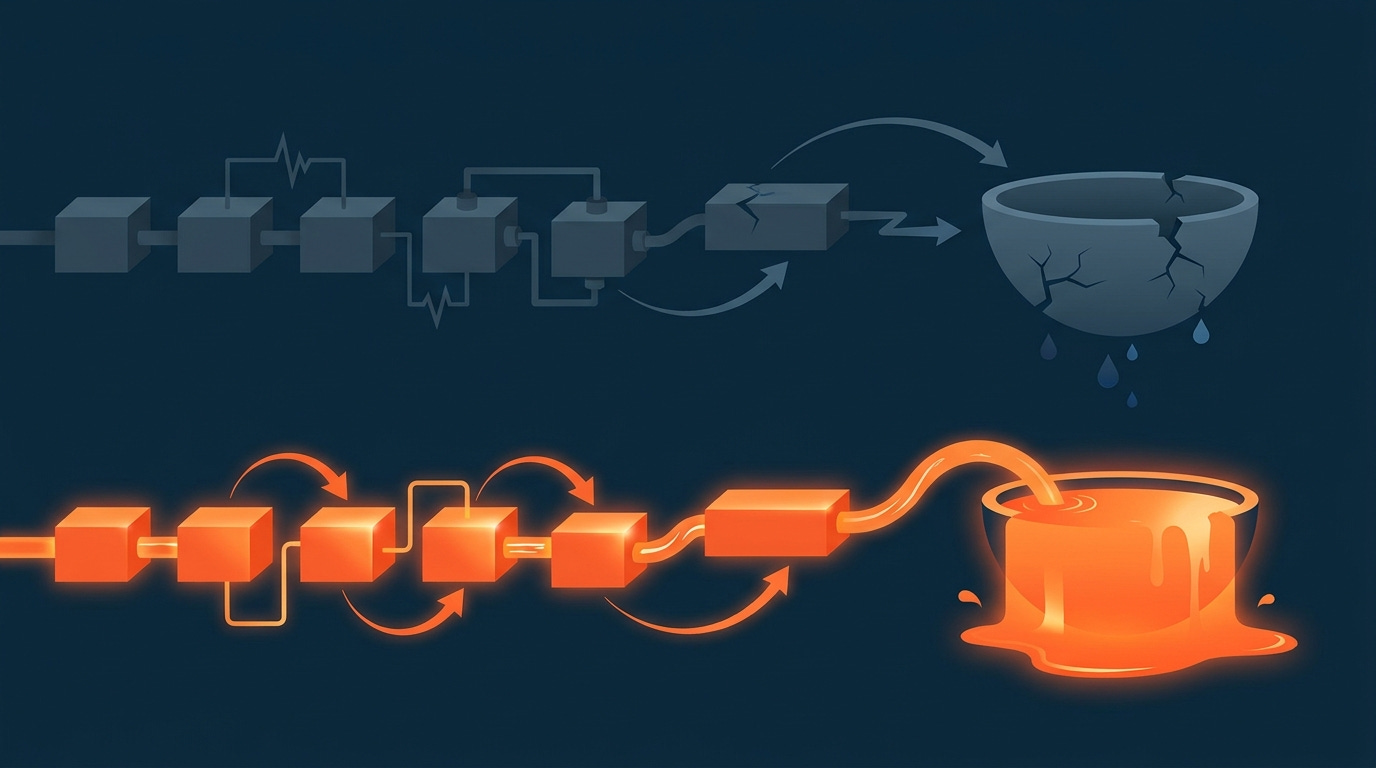 Standard sequence drains liquidity; inverted sequence builds cash flow Standard sequence drains liquidity; inverted sequence builds cash flow