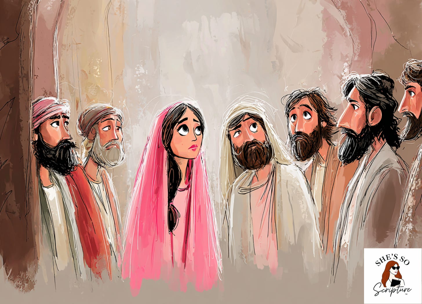 Illustration of early believers bringing offerings before the apostles, symbolizing integrity and accountability in Acts 5.
