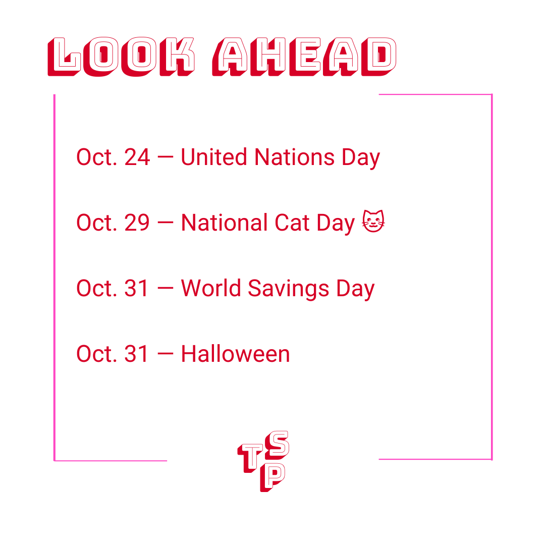 Look-ahead content calendar for Oct. 18, 2021 Look-ahead content calendar for Oct. 18, 2021