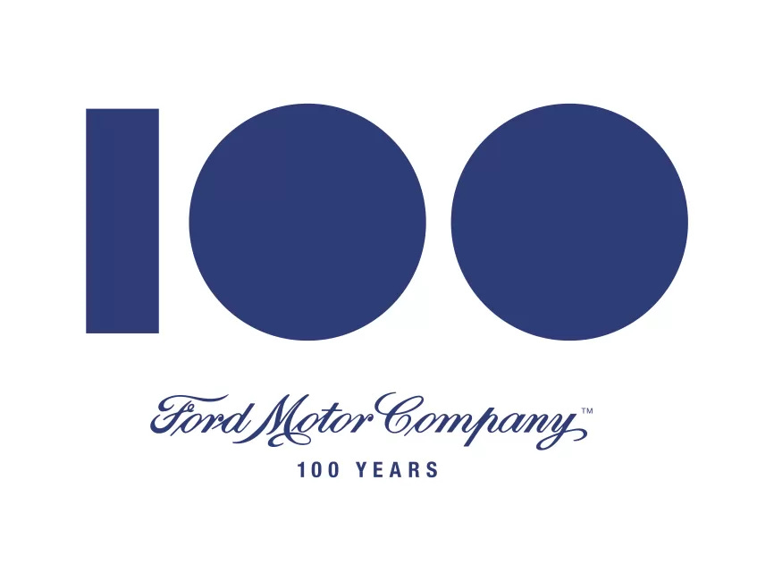 Ford Motor Company 100 Years Logo PNG vector in SVG, PDF, AI, CDR format