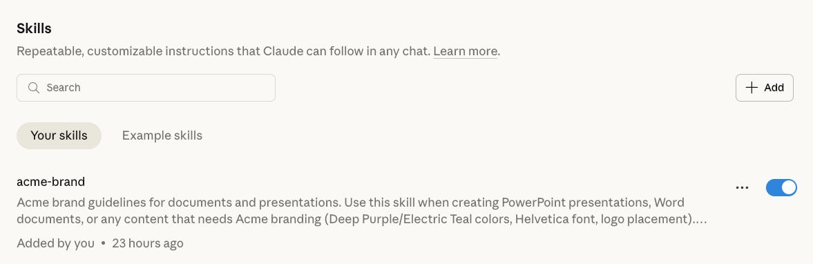 Claude Skills Changed How I Work - by Alex Banks