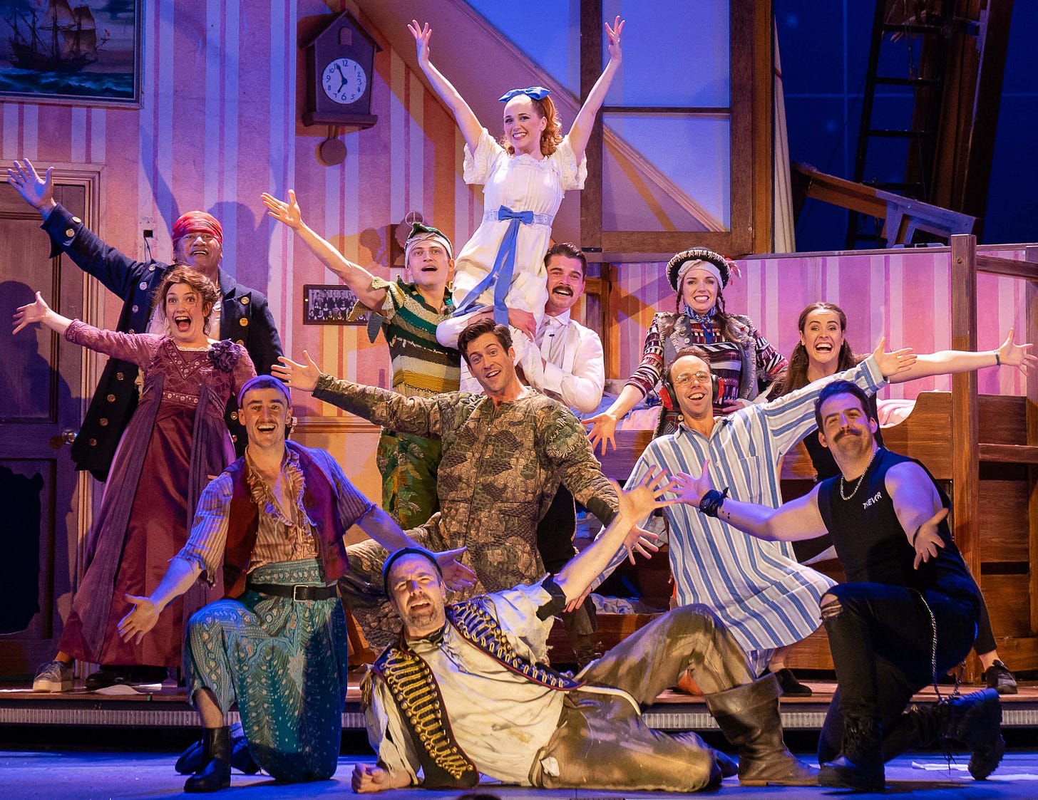 Alt cast and crew of BBC's "Peter Pan Goes Wrong." Alt cast and crew of BBC's "Peter Pan Goes Wrong."