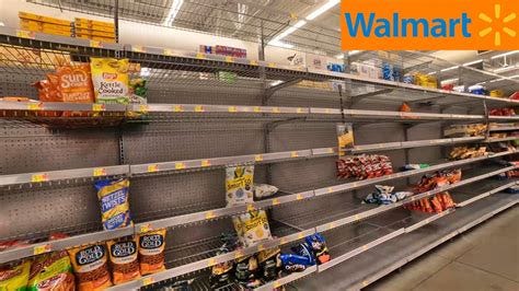 Why are there so many Empty Shelves at Walmart Supercenter? - YouTube