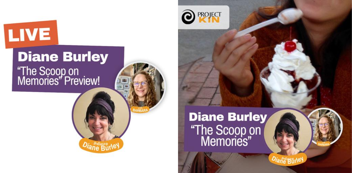 Tiles featuring two events with Diane Burley, one on July 27th and another on July 29th Tiles featuring two events with Diane Burley, one on July 27th and another on July 29th