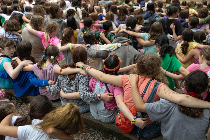 photos of girls at a Jewish-American day camp as part of Rachel Wisniewski's photo project turned book L'dor Vador