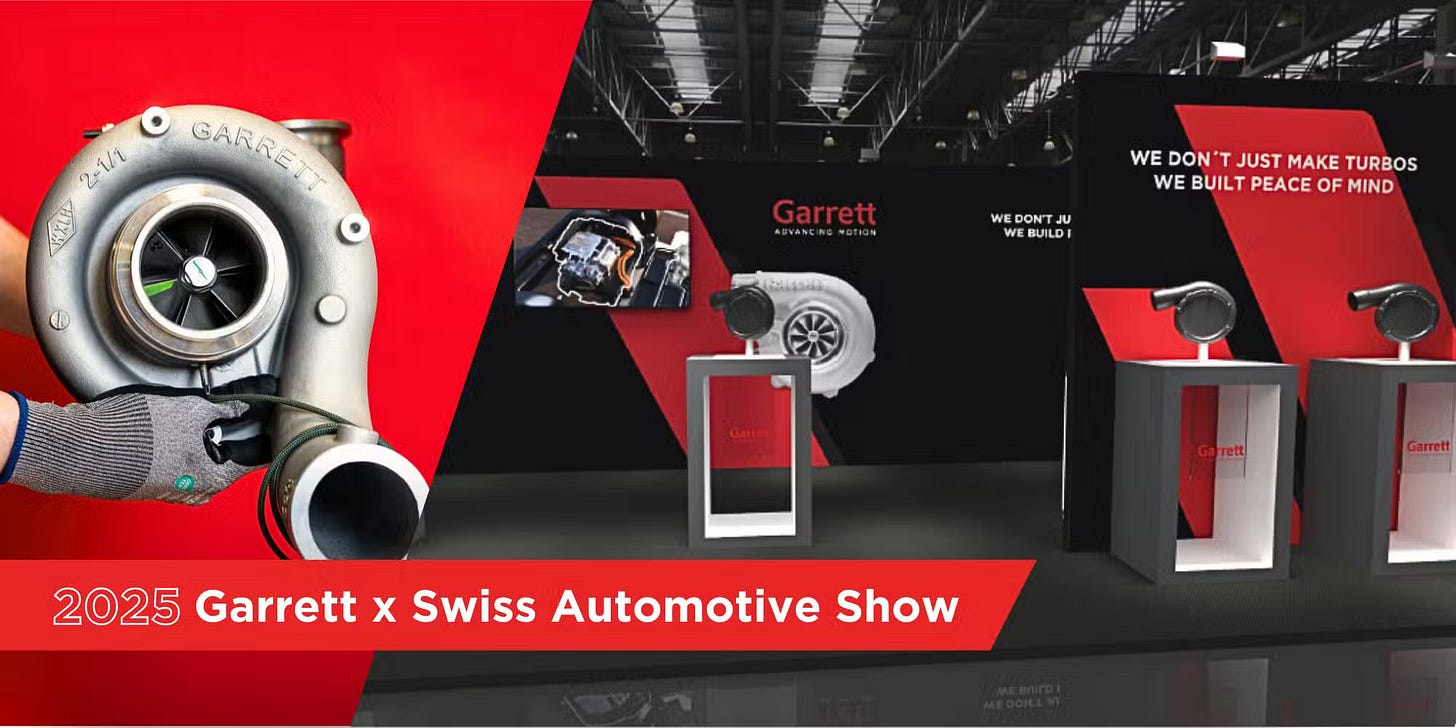Garrett at Swiss Automotive Show 2025