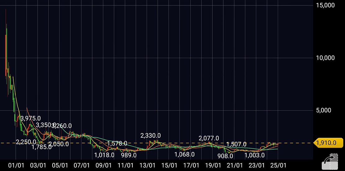 25-year stock price chart