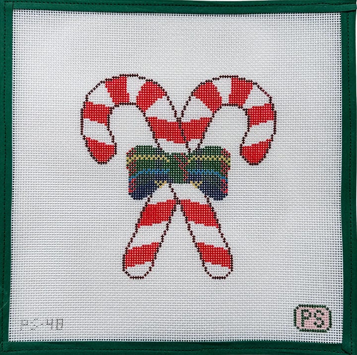 An assortment of needlepoint canvases designed by Prepsetter