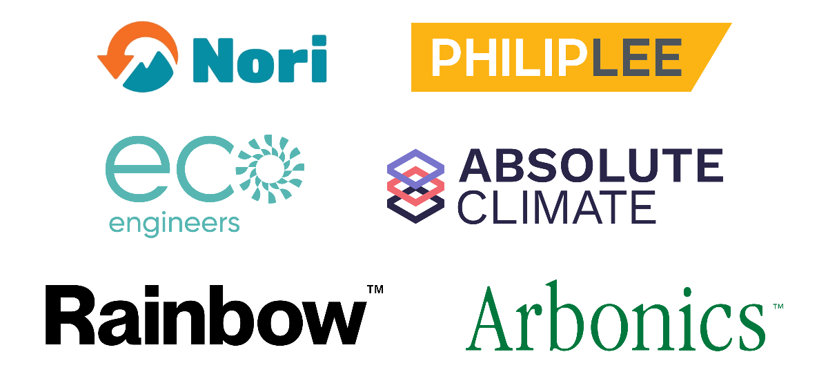 Logos: Nori, Philip Lee LLP, EcoEngineers, Absolute Climate, Rainbow and Arbonics Logos: Nori, Philip Lee LLP, EcoEngineers, Absolute Climate, Rainbow and Arbonics