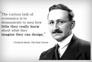 F A Hayek – Atanu Dey : Life is a Random Draw