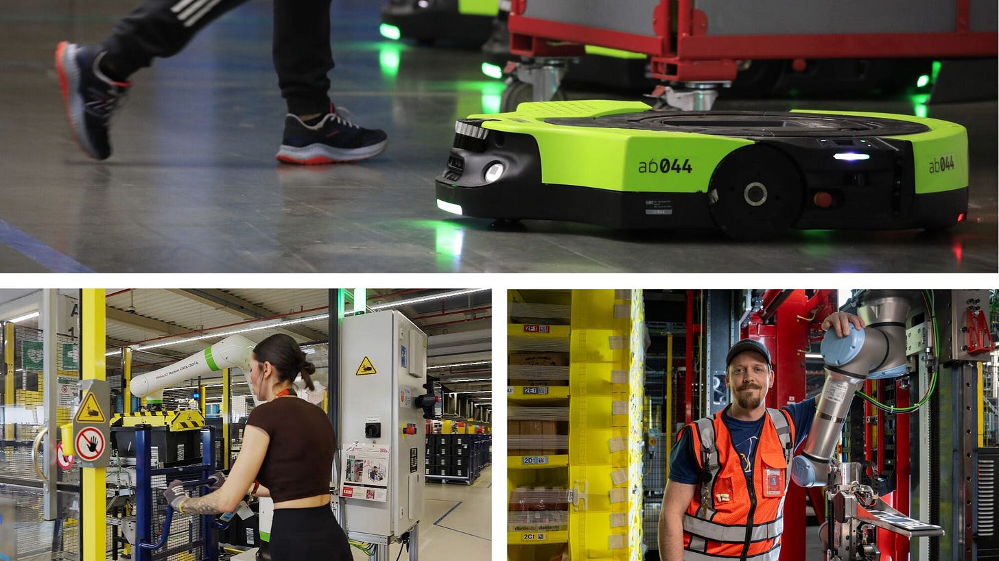 Amazon announces $10 billion European fulfillment expansion with three new robot systems, as its deployed fleet crosses one million units