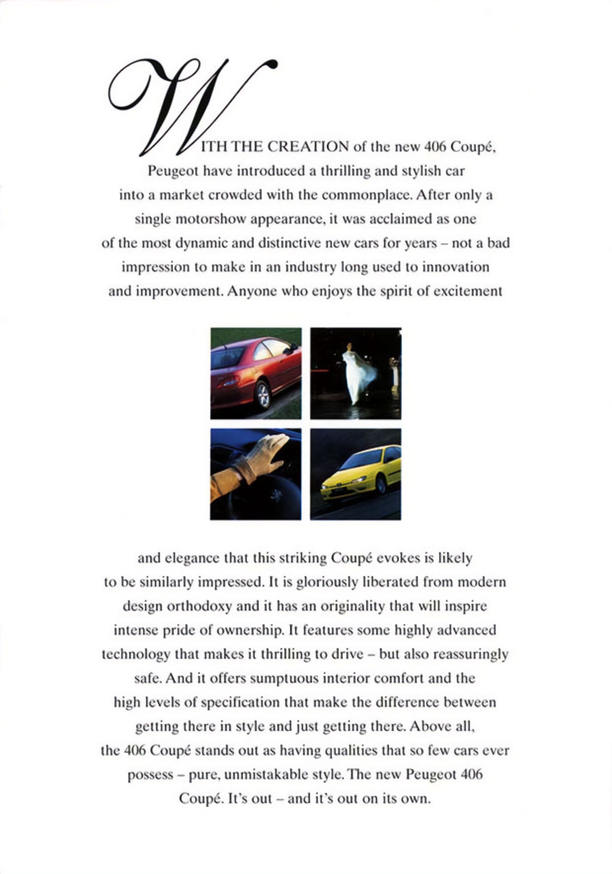 Peugeot 406 Coupe 1998 UK brochure Peugeot 406 Coupe 1998 UK brochure