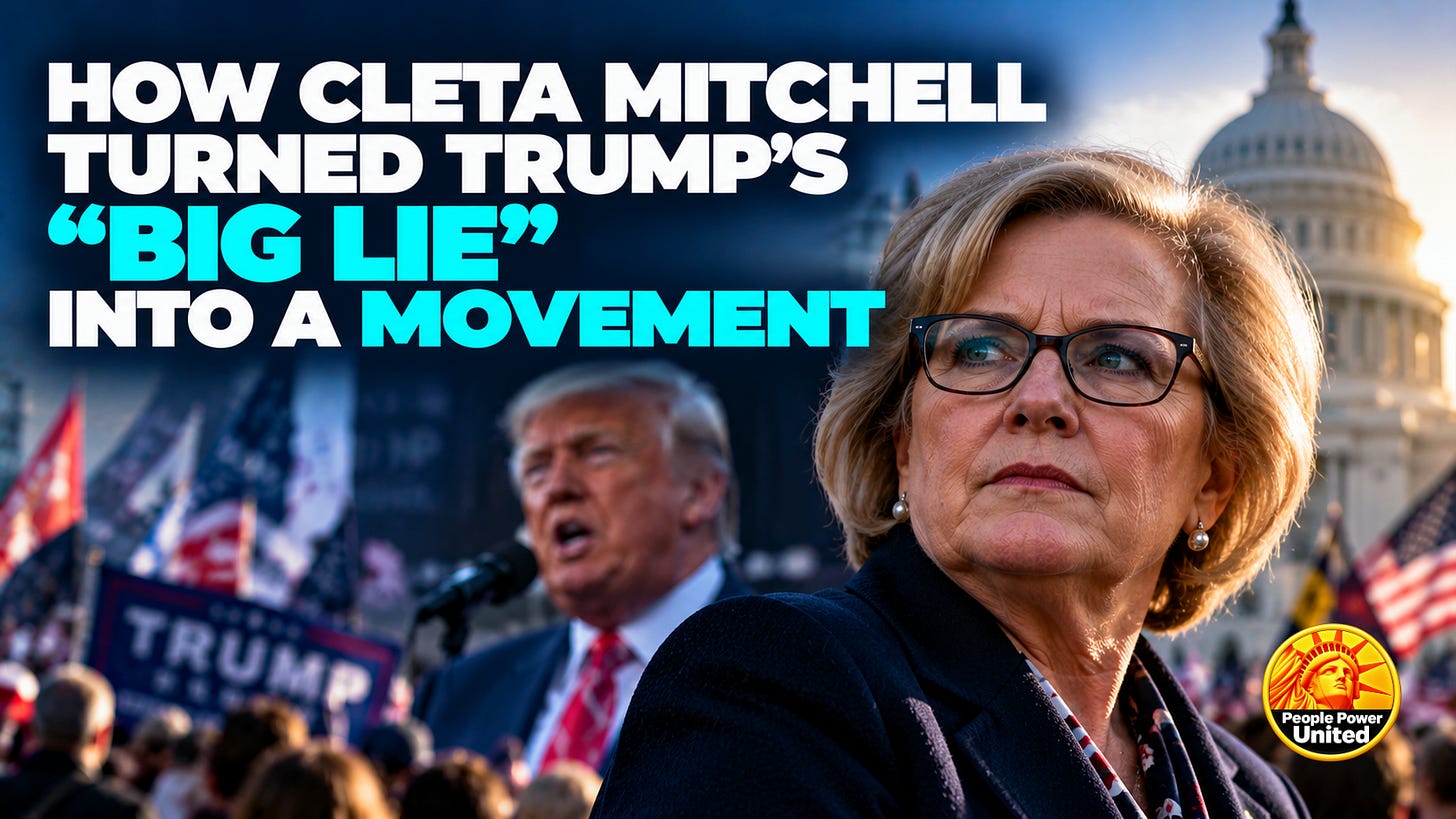 How Cleta Mitchell Turned Trump’s “Big Lie” Into a Movement.