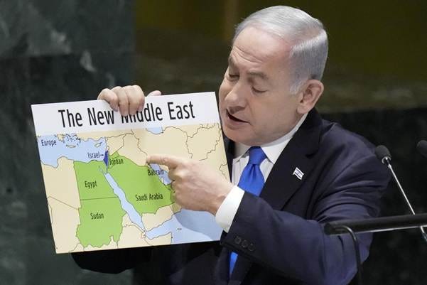 Germany, U.S. slam Netanyahu's Middle East map presented at UN Germany, U.S. slam Netanyahu's Middle East map presented at UN