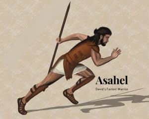 Image of the warrior Asahel running, one of David's mighty men. Image of the warrior Asahel running, one of David's mighty men.