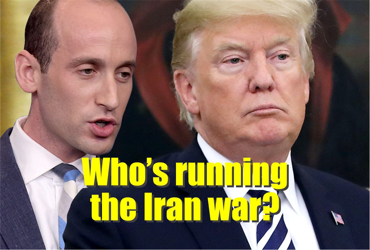 Who’s in charge of the Iran war at the White House?