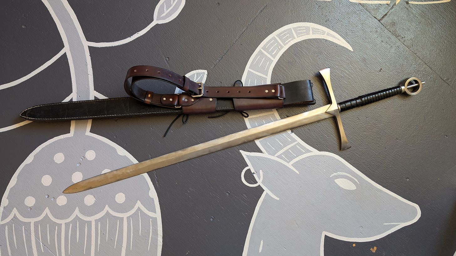 Irish hand-and-a-half sword