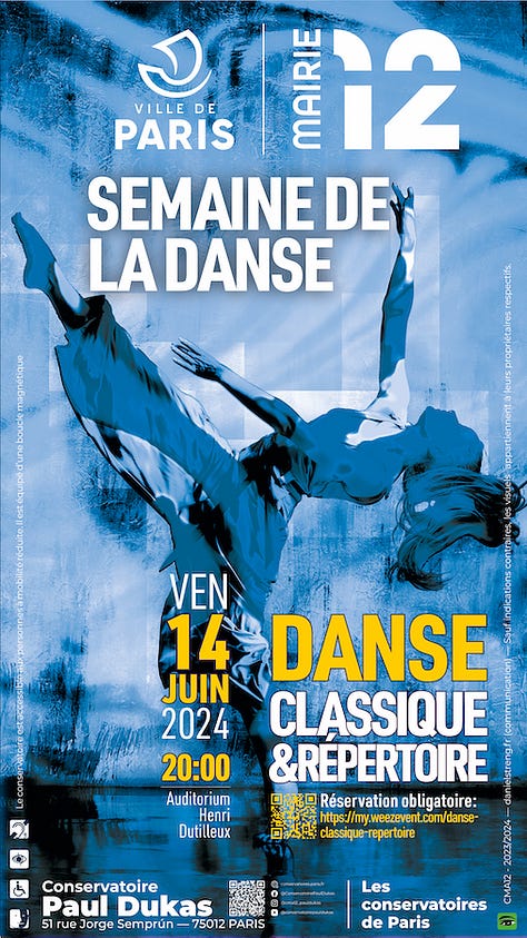 Affiches de la Semaine de la Danse (juin 2024)