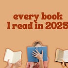 Every Book I Read In 2025