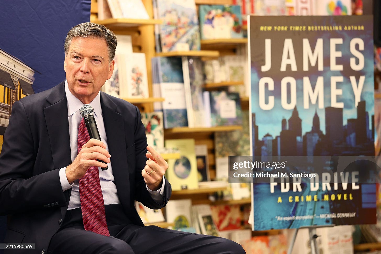 James Comey Promotes His New Book FDR Drive At Barnes And Nobles In New York