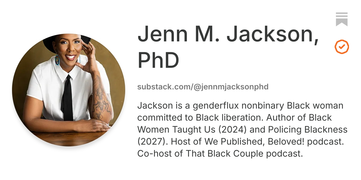Jenn M. Jackson, PhD | Substack