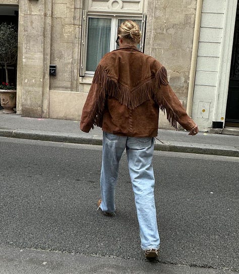 Suede jacket trend