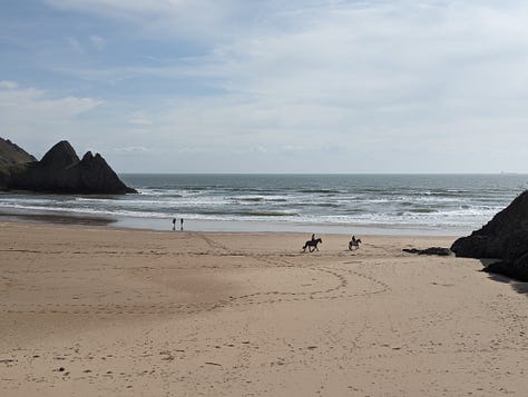touring the gower peninsula, multiple views