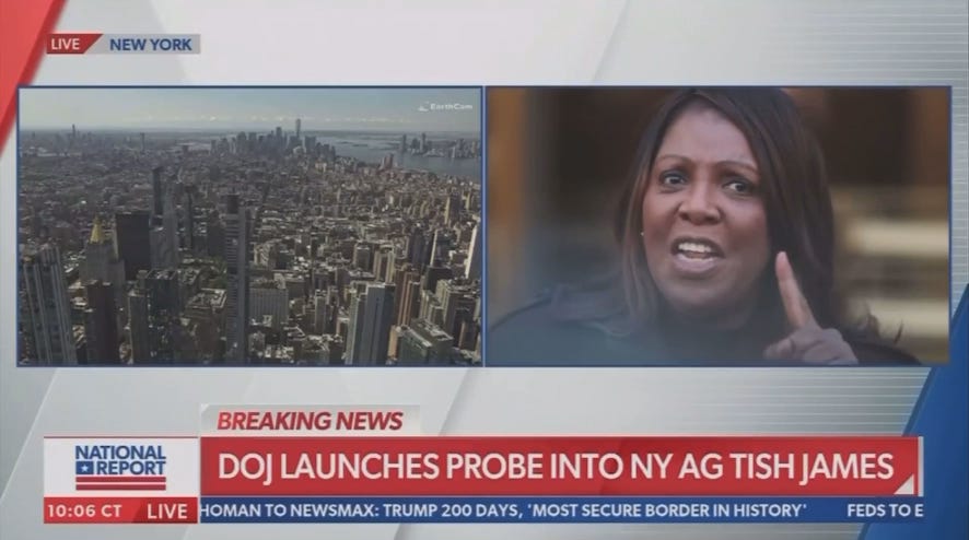 New York AG Leticia James Under Investigation as Part of the Grand Conspiracy Case