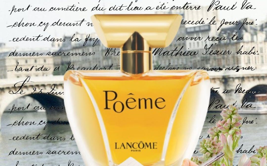 Bracelet Manchette Lancôme Poême 1996 - Très Beau Modèle Vintage - Occasion