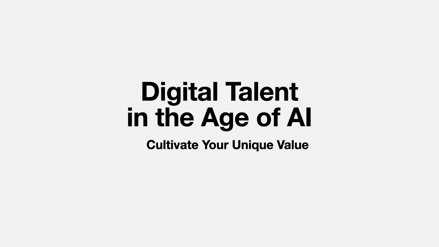 Digital Talent  in the Age of AI