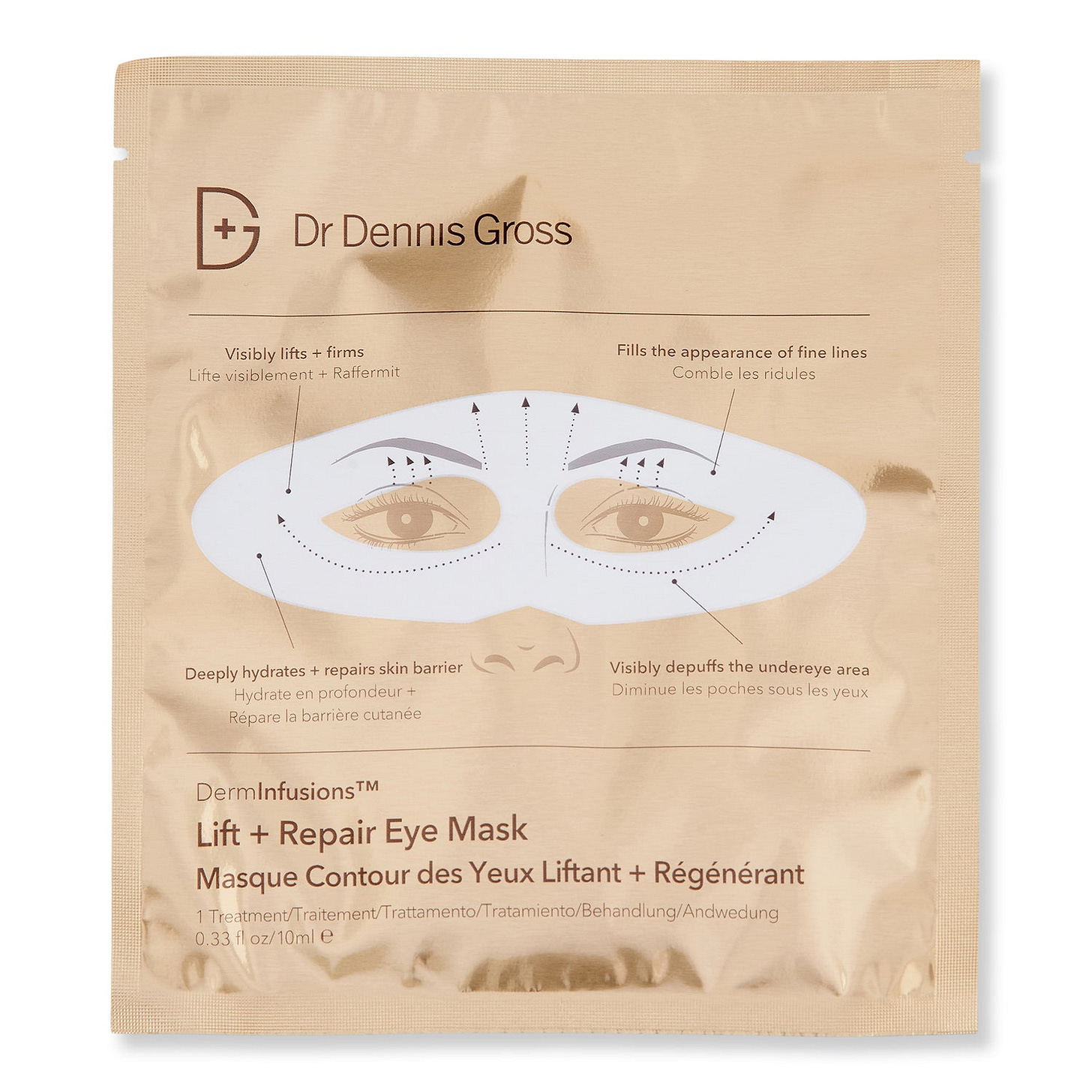 Dr. Dennis Gross Skincare DermInfusions Lift + Repair Eye Mask
