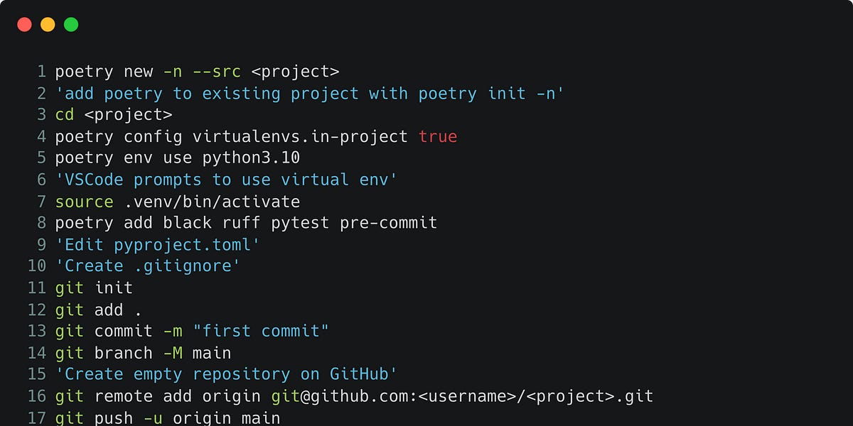 CQ4DS - Python project from scratch with poetry, black, ruff, pytest ...