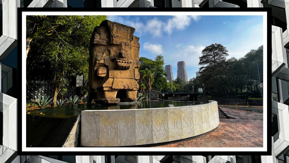 Tlaloc monolith, located next to the National Museum of Anthropology, Mexico City (Photo by @LightRich)