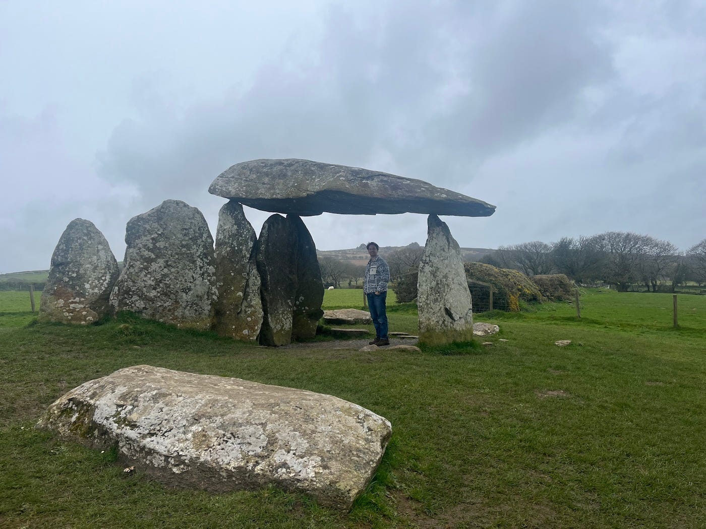 Author Hanging out at Avebury Hedge for the Sprint Equinox