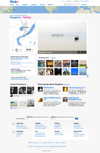 Lugares Flickr Lugares Flickr