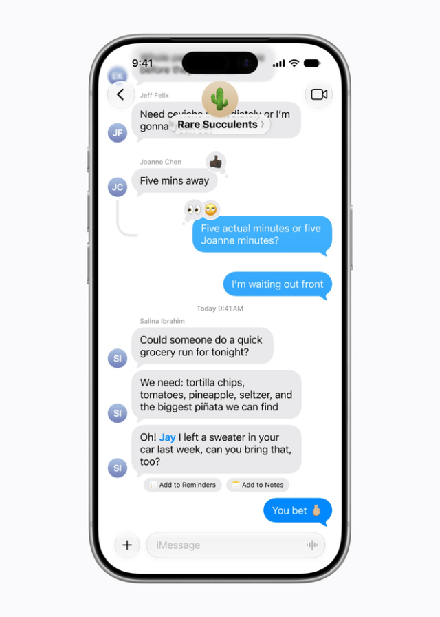 Messages surfaces relevant one-tap suggestions based on the context of users’ conversations, and these even more capable suggestions also come to Mail.