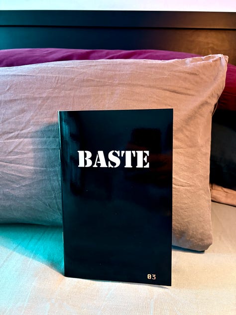 Cover and spread from BASTE Magazine No.3