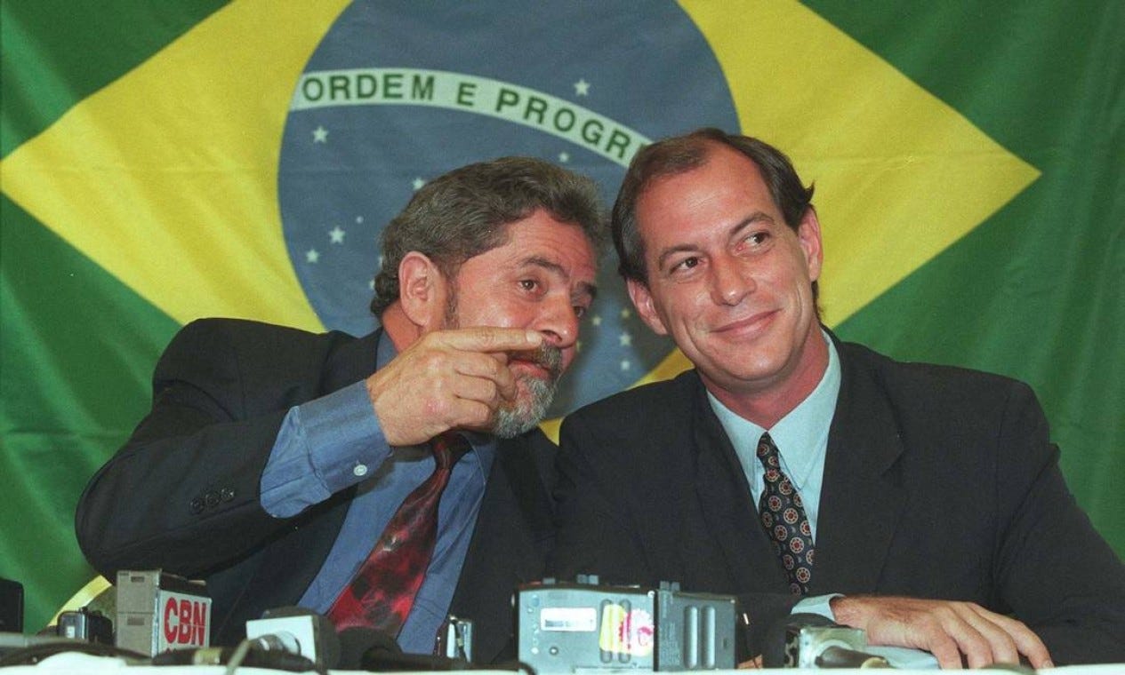 Lula e Ciro Gomes - Jornal O Globo Lula e Ciro Gomes - Jornal O Globo