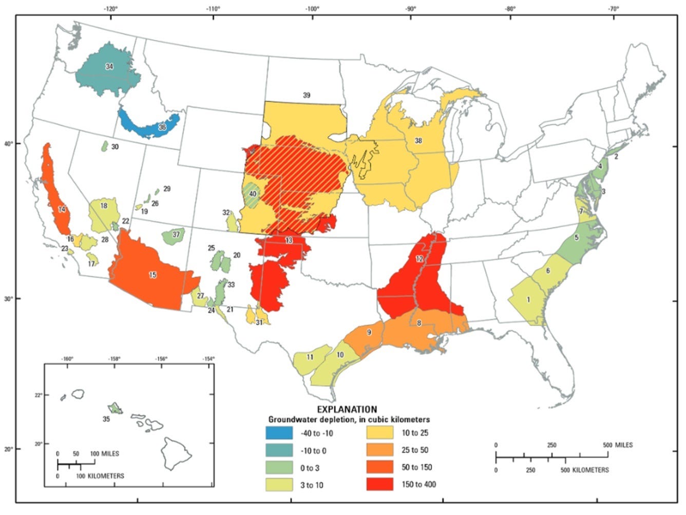 Aquifers Running Dry - United States