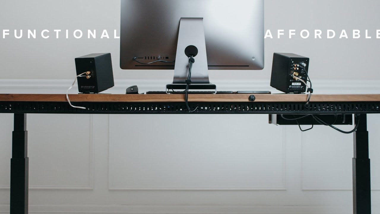 Desk Cable Management Guide | Under $100 - YouTube