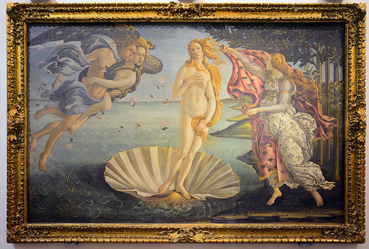 Botticelli Birth of Venus tempera Botticelli Birth of Venus tempera