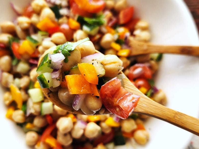 ensalada de garbanzos