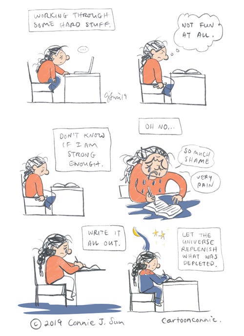 comics, illustration, sketchbook, journal comics, connie sun, cartoonconnie