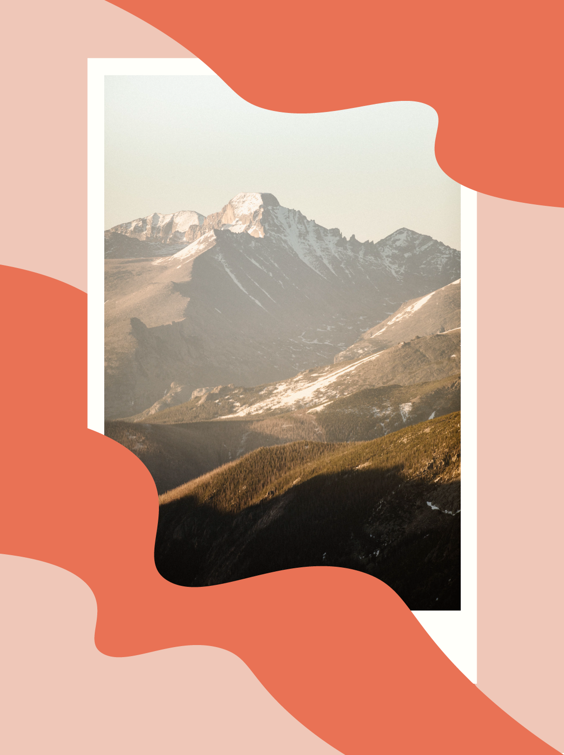 view of Longs Peak from a hiking trail