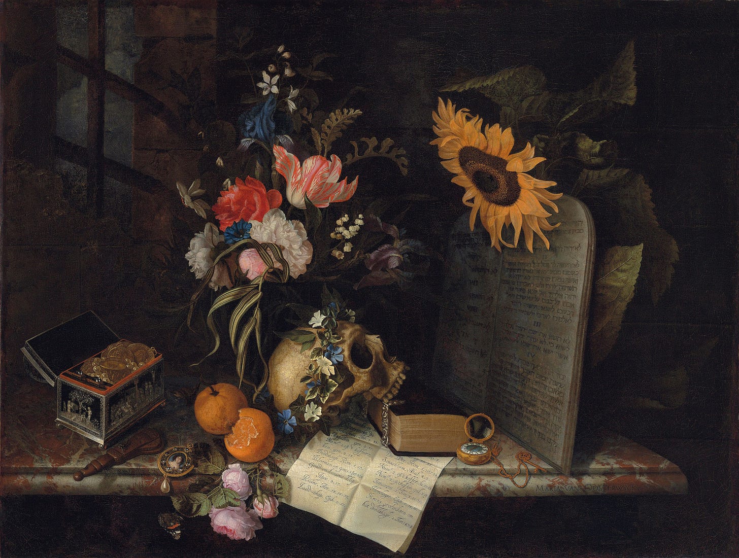 Vanitas with Sunflower and Jewelry Box - Wikipedia