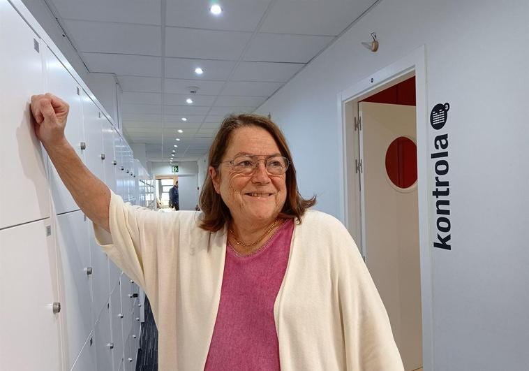 Karlmele Aranburu, en un foto en Euskadi Irratia del pasado año. Karlmele Aranburu, en un foto en Euskadi Irratia del pasado año.