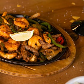 A classic recipe for steak fajitas: