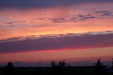 yet another sunset at the farm!
