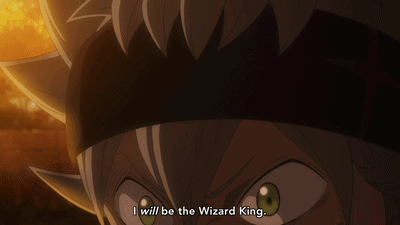 a close up of a person 's face with the words i will be the wizard king