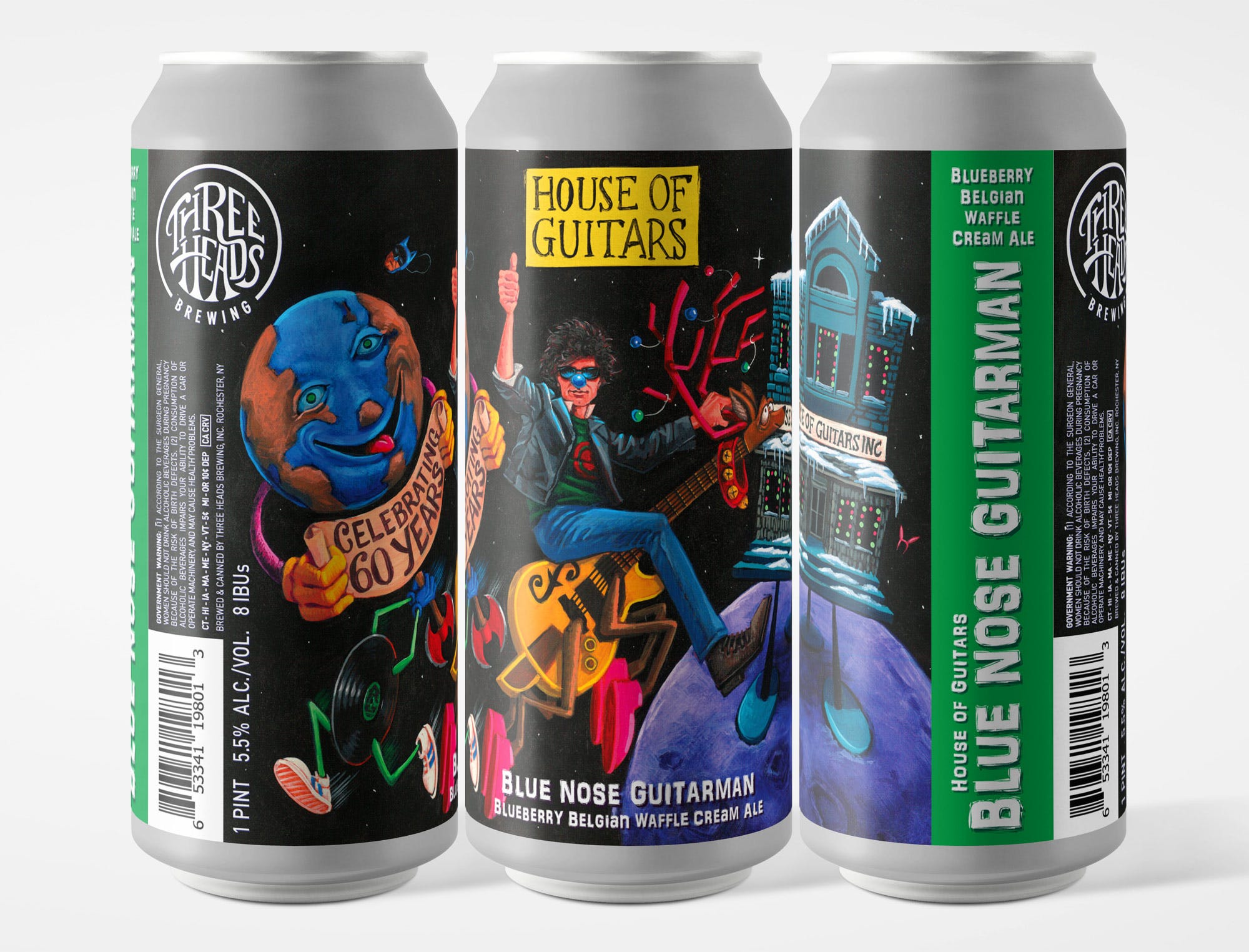Iconic House of Guitars celebrated with new Three Heads beer Iconic House of Guitars celebrated with new Three Heads beer